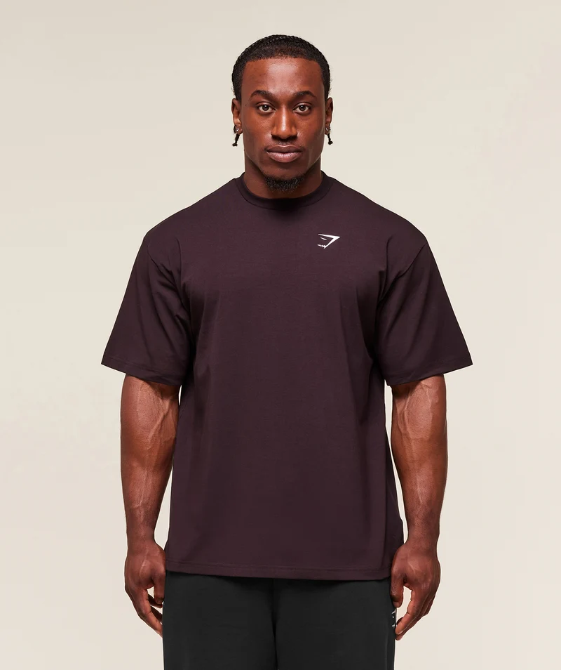 Gymshark Essential Short Sleeve T-Shirt - Plum Brown