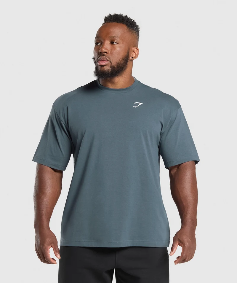 Gymshark Essential Short Sleeve T-Shirt - Titanium Blue
