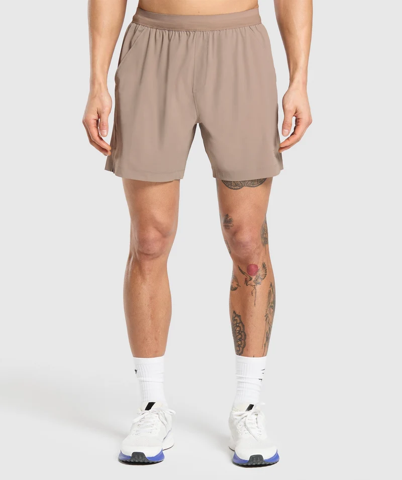 Gymshark Studio 6" Shorts - Lifestyle Brown