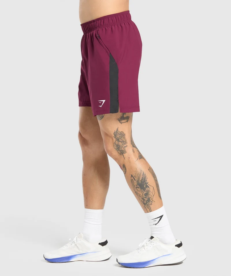 Gymshark Sport 7" Shorts - Strong Pink/Black