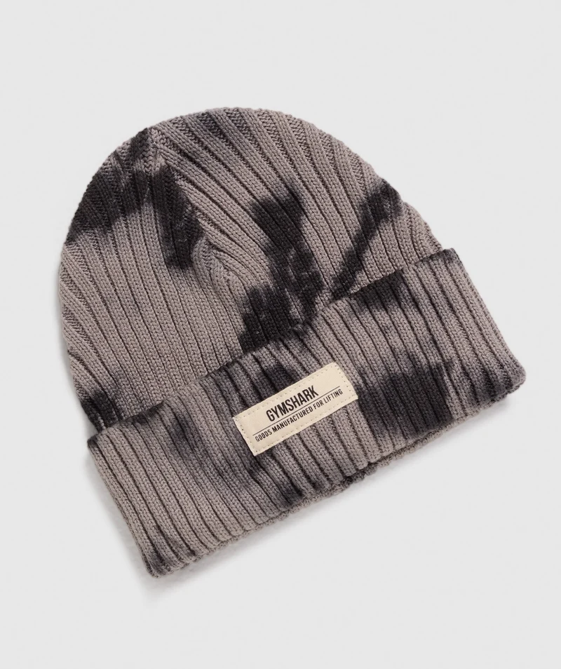 Gymshark Tie Dye Beanie - Black/Wash