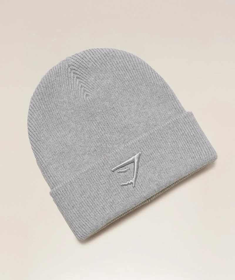 Gymshark Sharkhead Beanie - Light Grey Core Marl