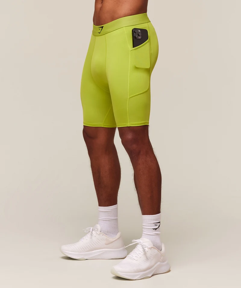 Gymshark Element Baselayer Short - Zest Green