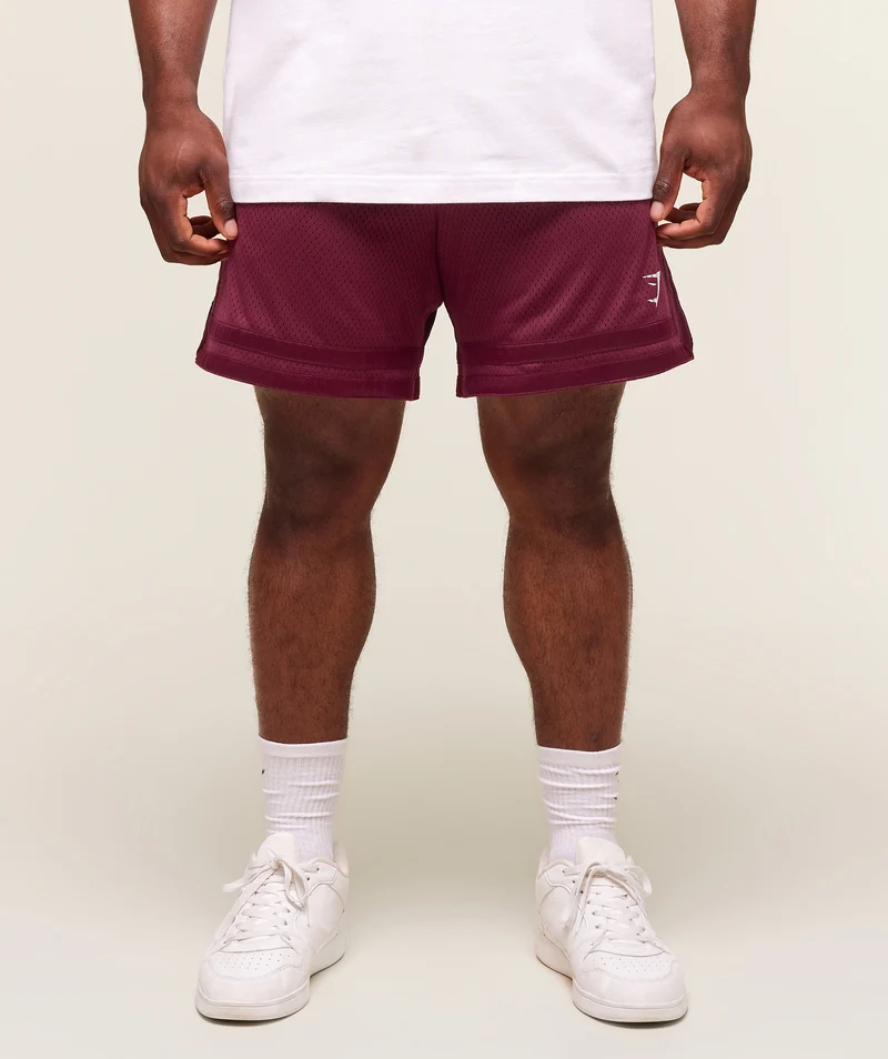 Gymshark Varsity Mesh Shorts - Strong Pink