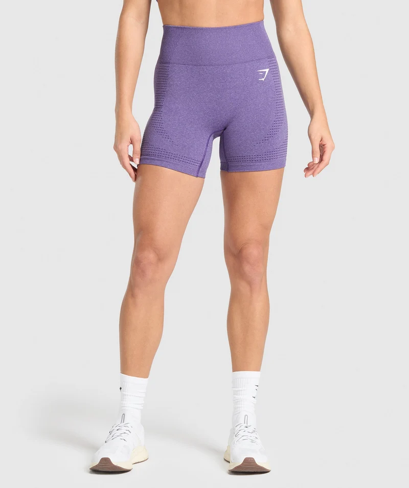 Gymshark Vital Seamless 2.0 Shorts - Functional Purple/Marl