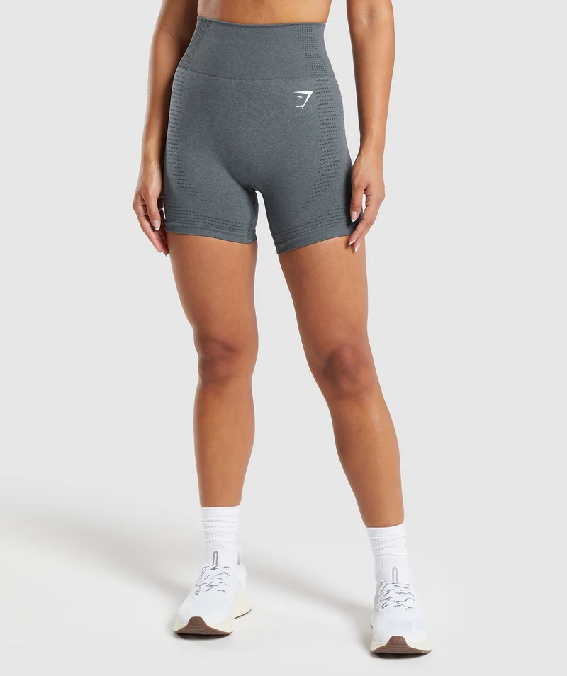 Gymshark Vital Seamless 2.0 Shorts - Strong Grey/ Marl
