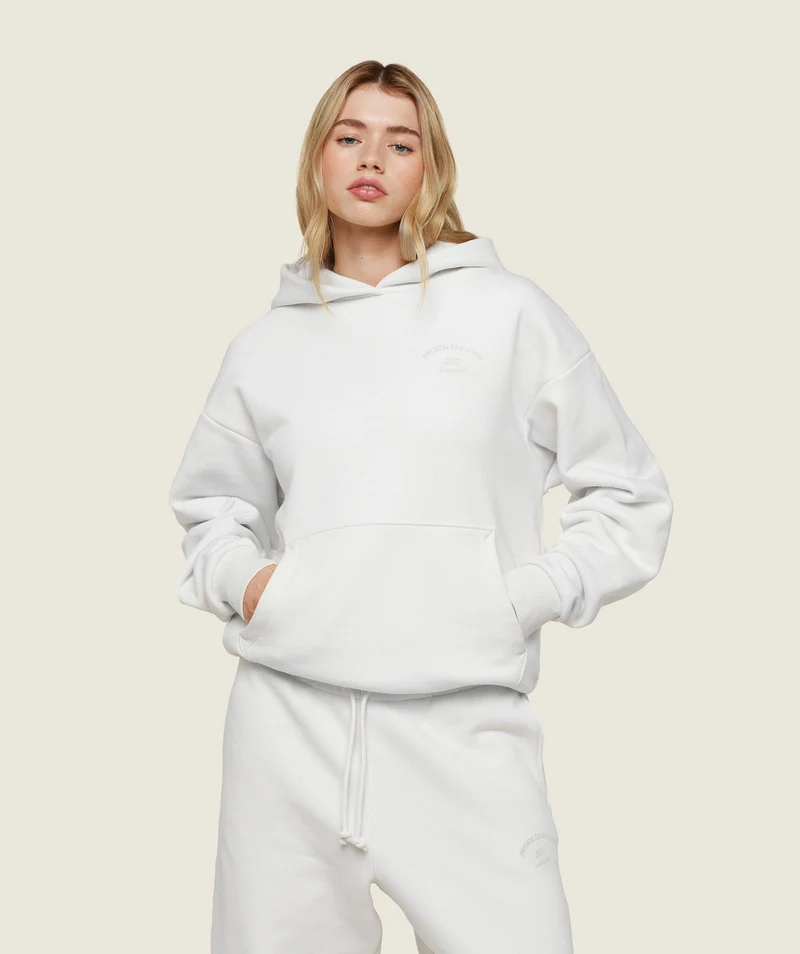 Gymshark PE Graphic Hoodie - Aster Stock Ecru White