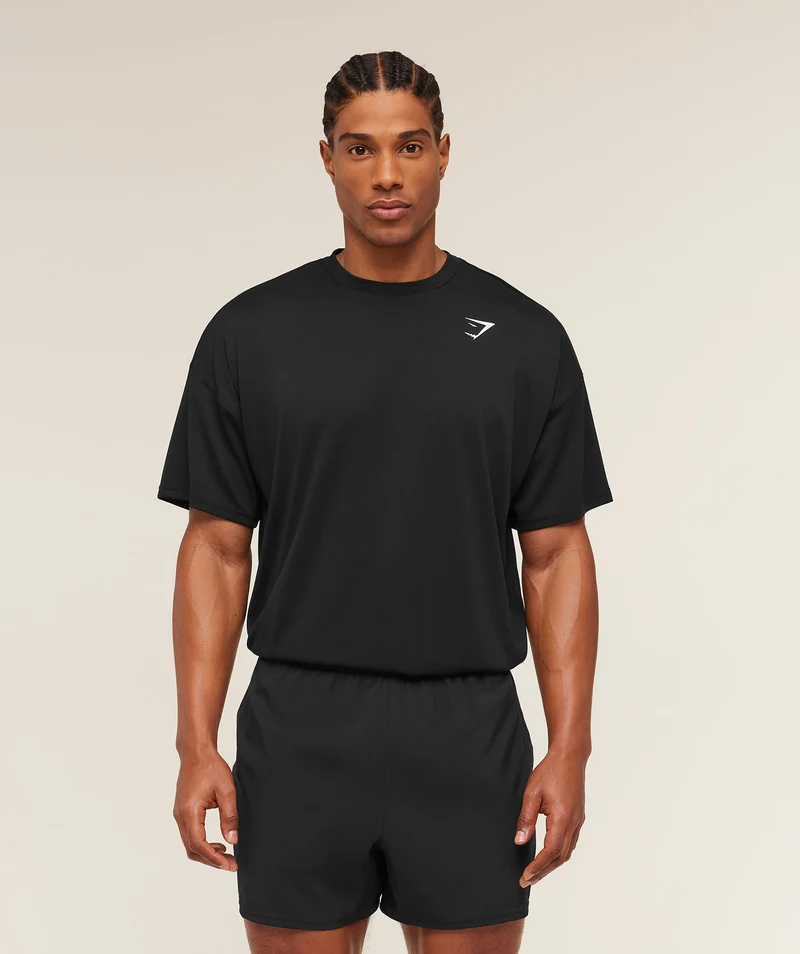 Gymshark Arrival Oversized T-Shirt - Black