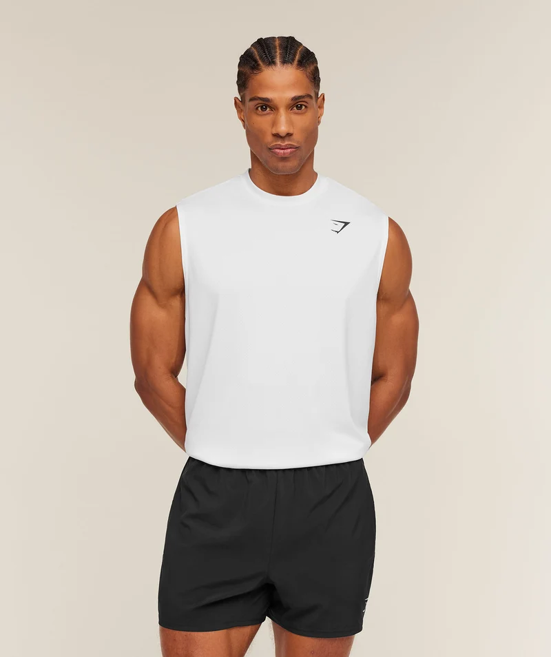 Gymshark Oversized Performance Tank - White