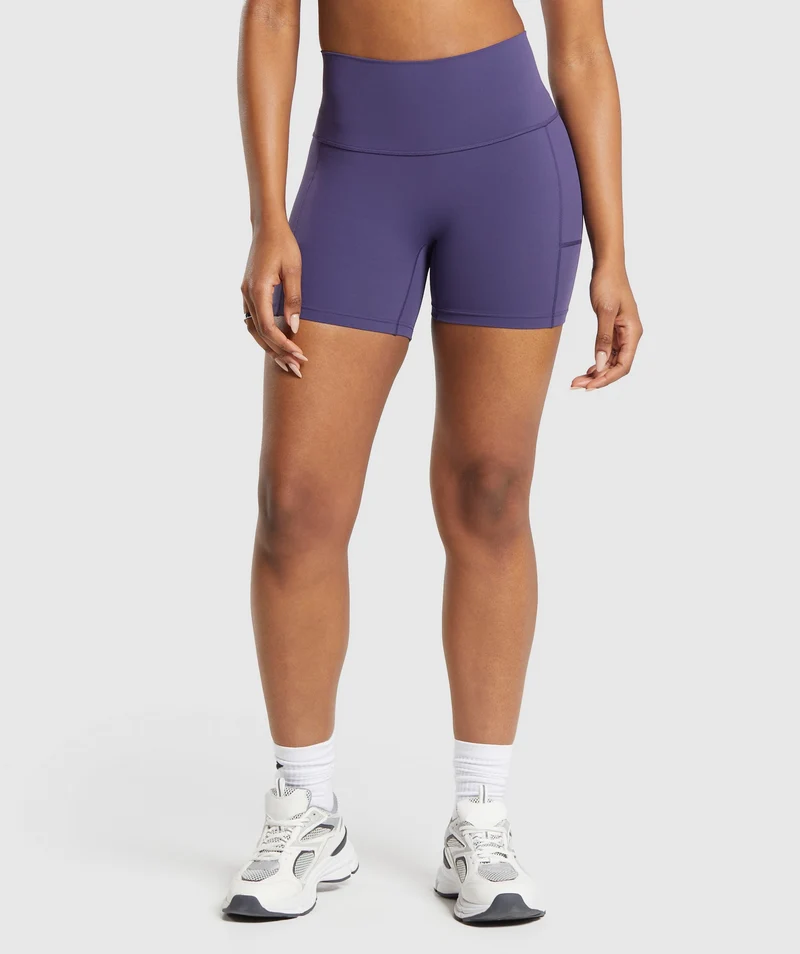 Gymshark x Anna Shorts - Galaxy Purple