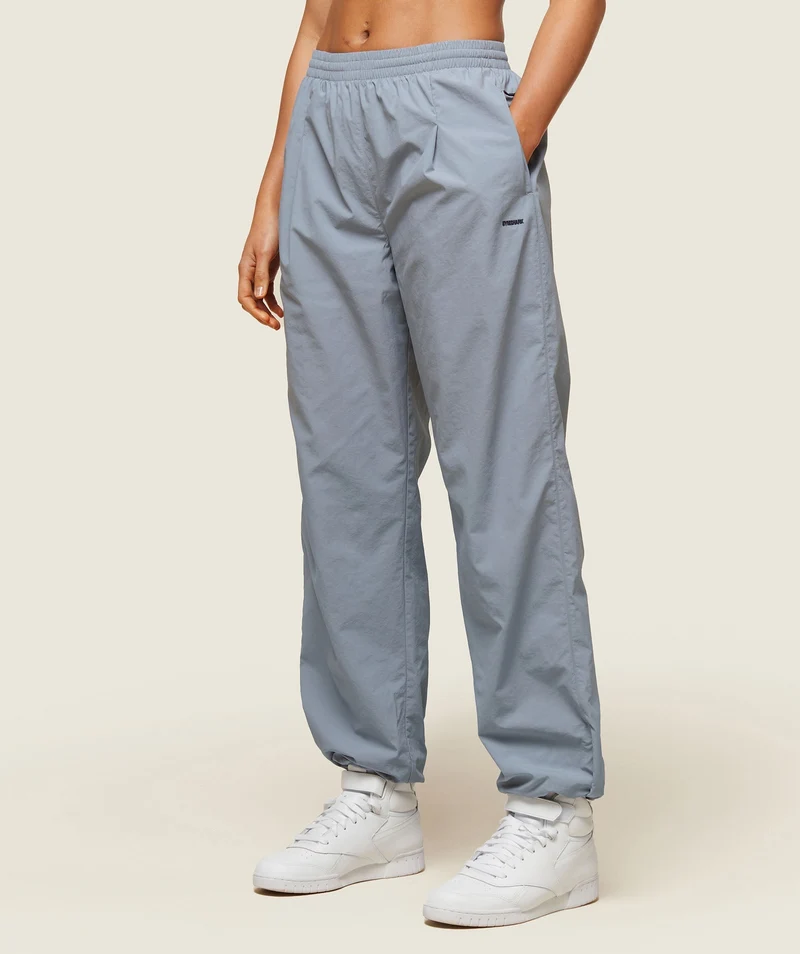 Gymshark Comfort Pleated Retro Track Pant - Denim Grey/Heavy Blue