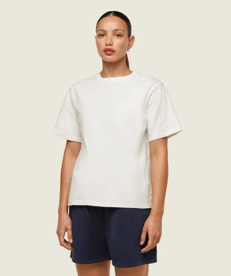 Gymshark Comfort Regular SS Top - Soft White