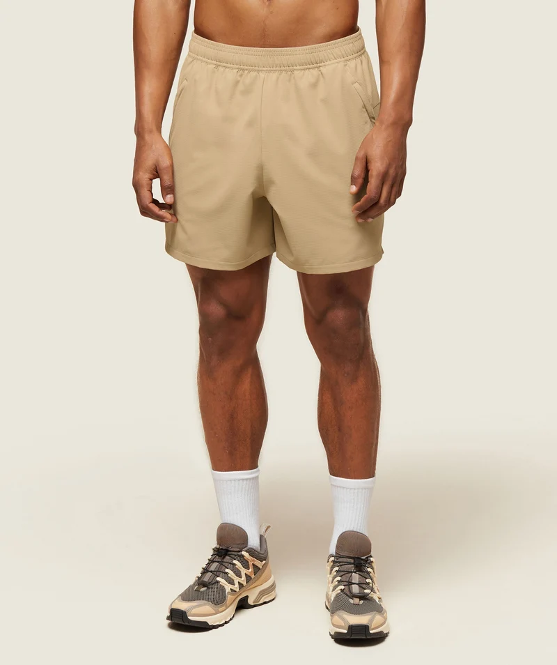 Gymshark Abstract Lightweight Running Shorts - Deep Fawn Brown