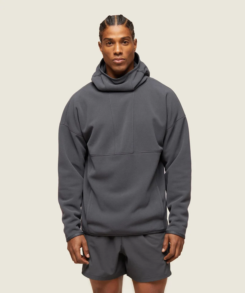 Gymshark Abstract Hooded Technical Fleece - Onyx Grey