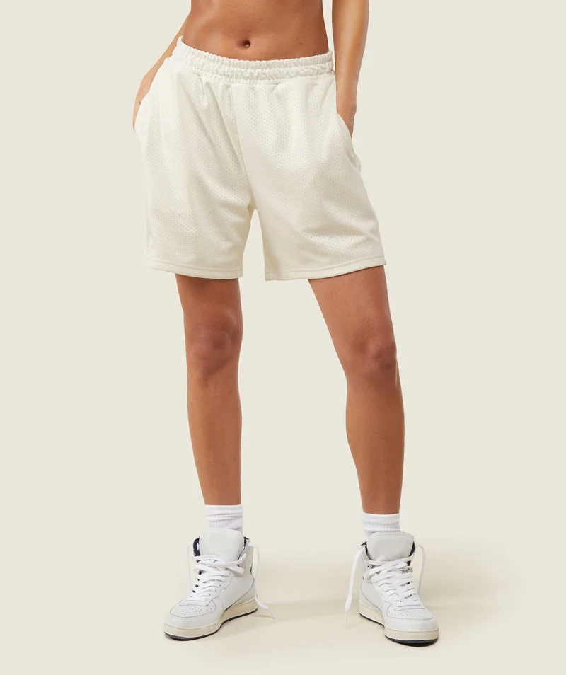 Gymshark Comfort Mesh Basketball Short - Soft White