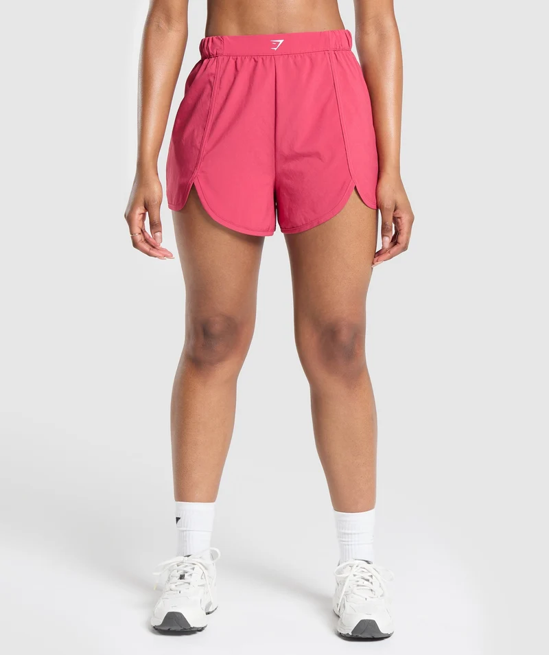 Gymshark Scallop Hem Shaped Short - Vintage Pink