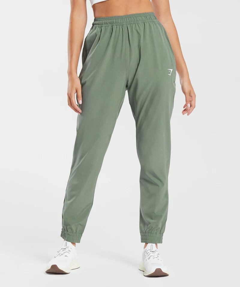 Gymshark TRAINING WOVEN PANTS - Dusk Green