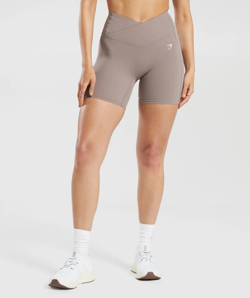 Gymshark Crossover Shorts - Washed Mauve