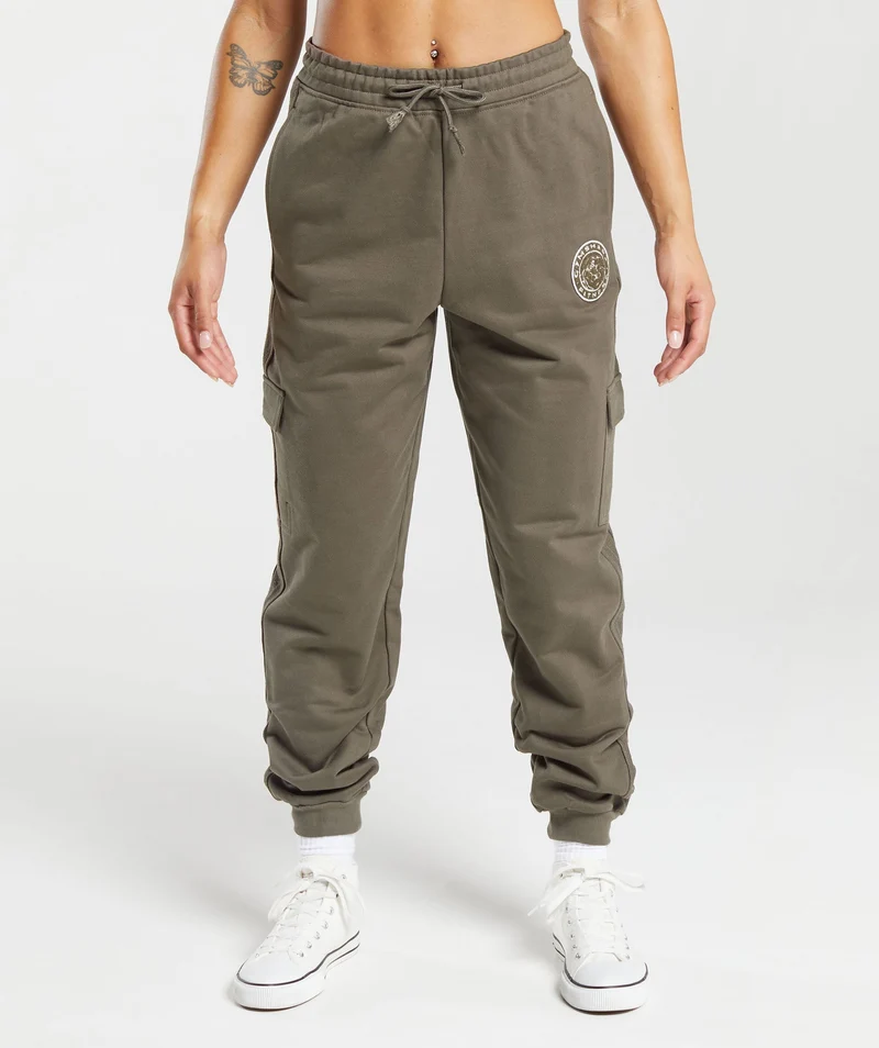 Gymshark Legacy Joggers - Camo Brown