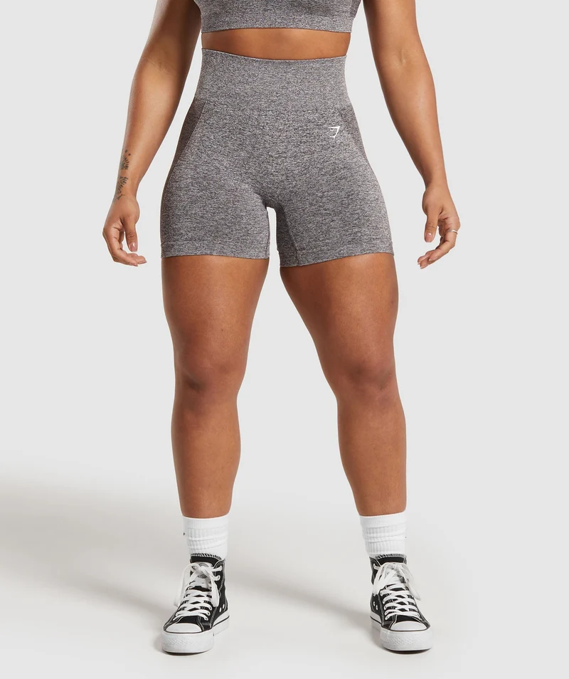 Gymshark Flex Shorts - Greyed Purple/White