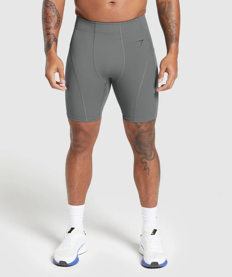 Gymshark Control Baselayer Short - Pitch Grey
