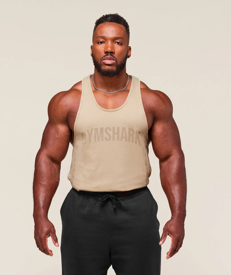 Gymshark Power Washed Stringer - Desert Beige/Acid Wash Small Ball