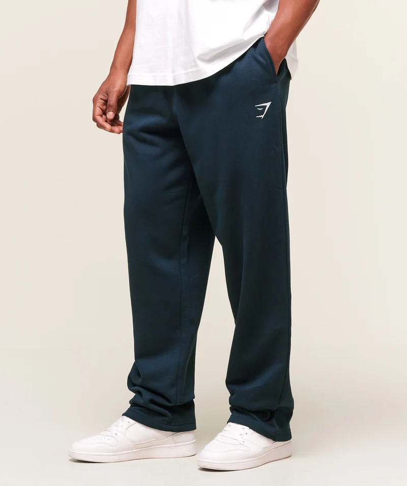 Gymshark Crest Straight Leg Joggers - Navy