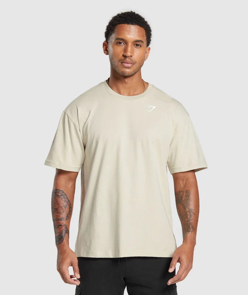 Gymshark Essential Short Sleeve T-Shirt - Pebble Grey