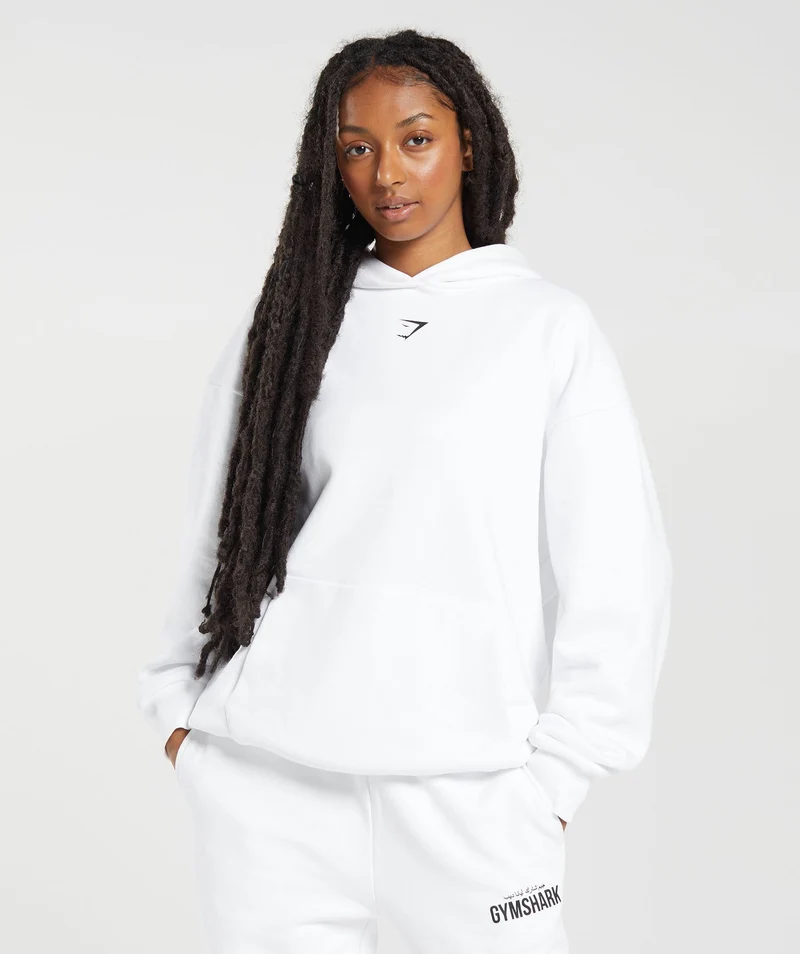 Gymshark x Leana Deeb Oversized Hoodie - White
