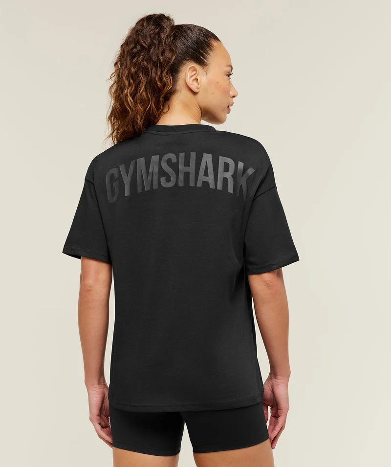 Gymshark Power Oversized T-Shirt - Black