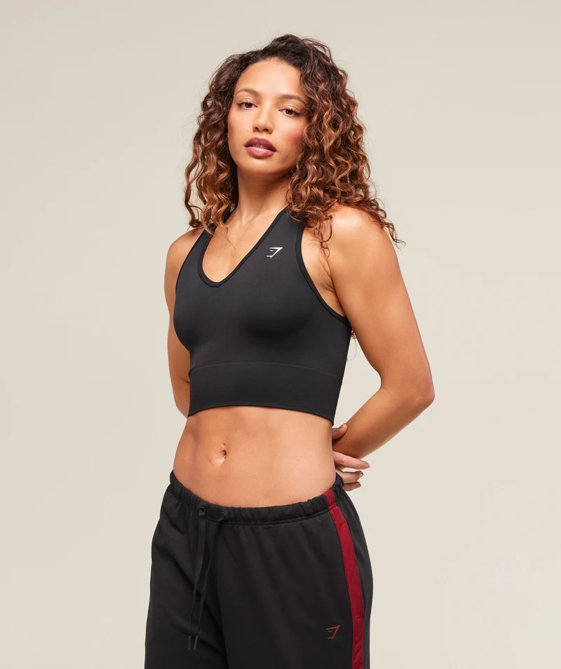 Gymshark Everyday Seamless Crop Tank - Black