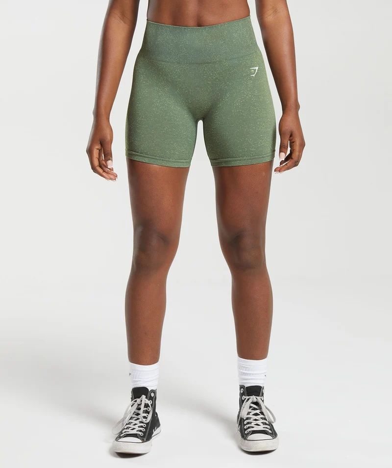 Gymshark Adapt Fleck Seamless Shorts - Green