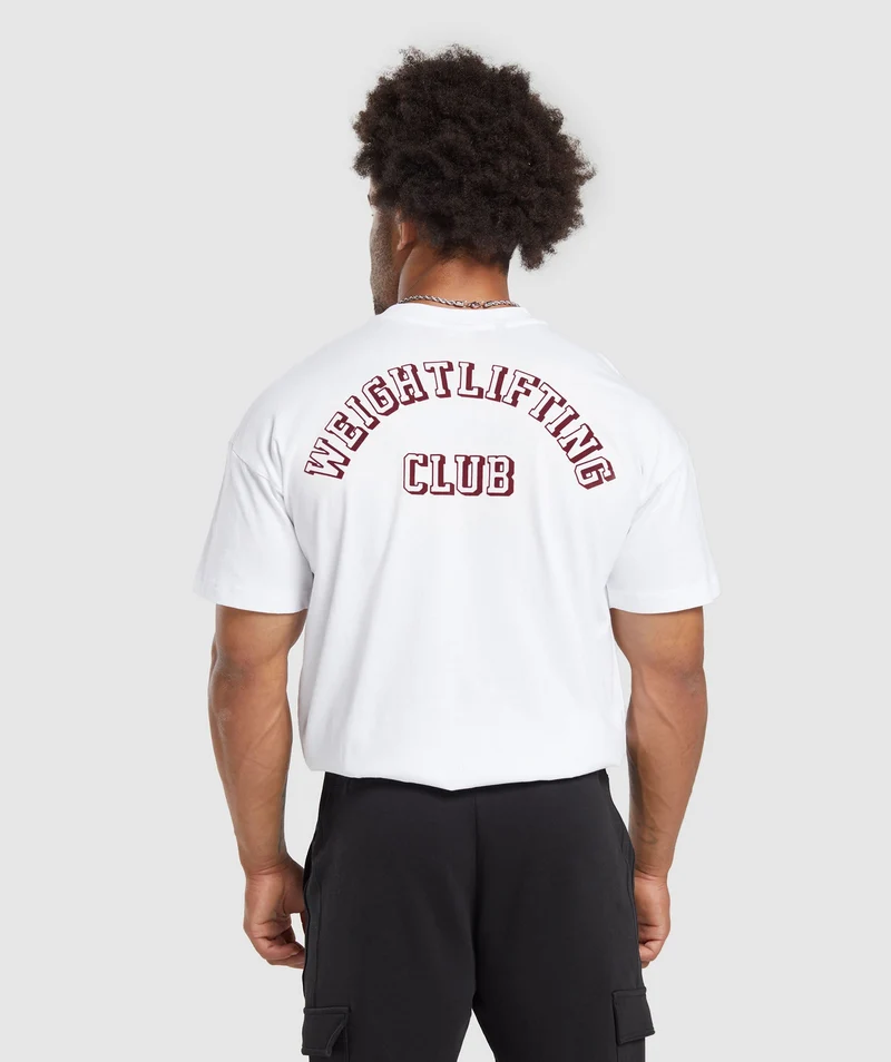 Gymshark Weightlifting Club T-Shirt - White