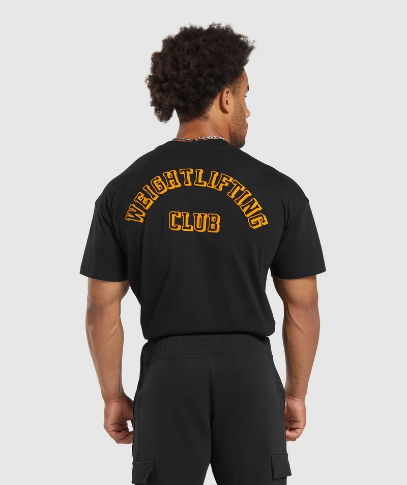 Gymshark Weightlifting Club T-Shirt - Black