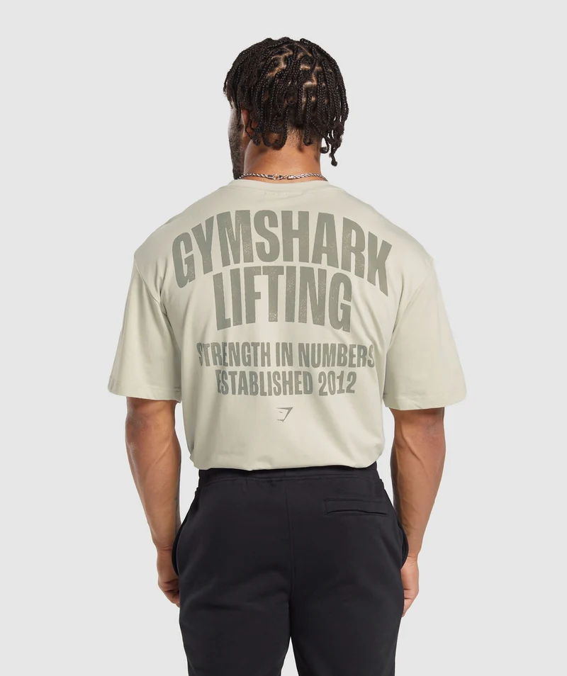 Gymshark Lifting SS T-Shirt - Pebble Grey