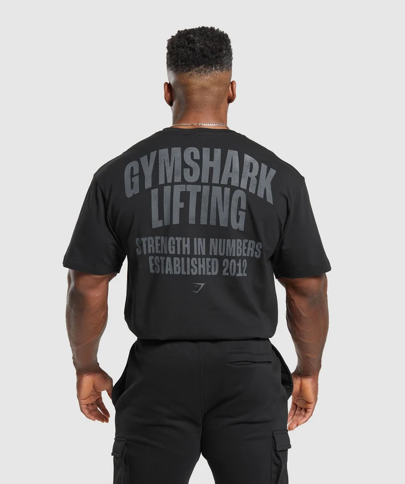 Gymshark Lifting SS T-Shirt - Black