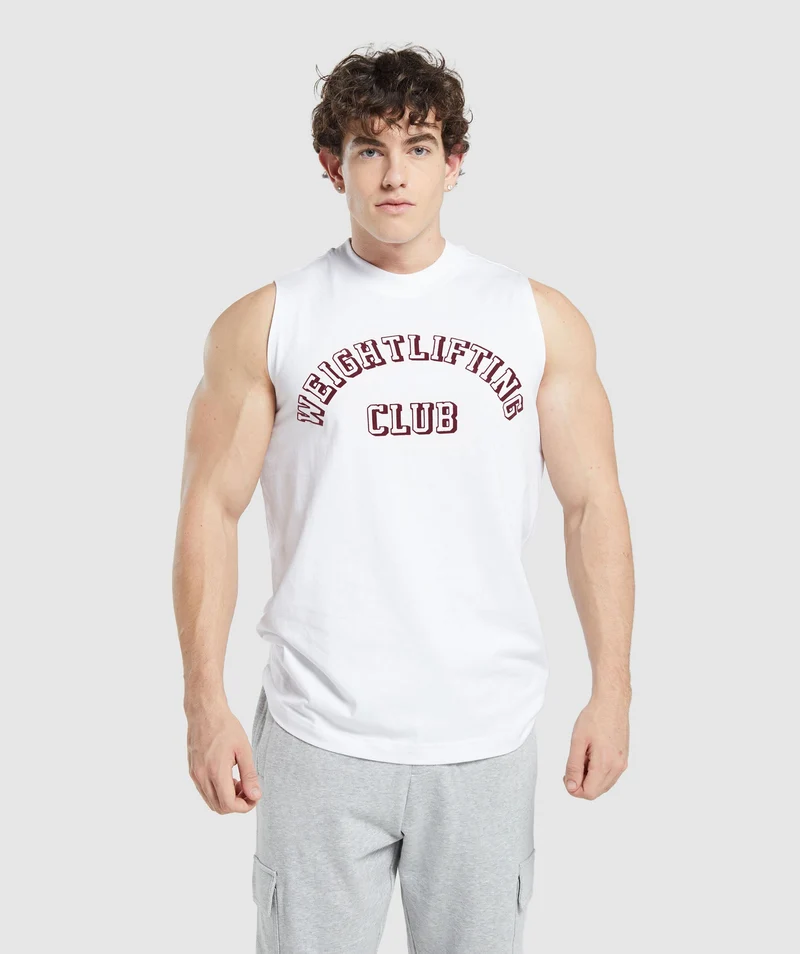 Gymshark Weightlifting Club Tank - White