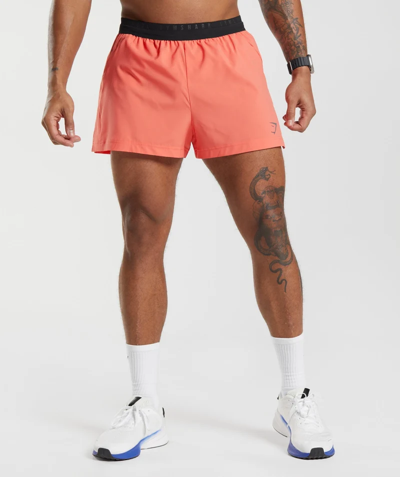 Gymshark Sport Run 3" Shorts - Orange