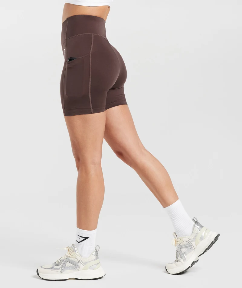 Gymshark Pocket Shorts - Brown