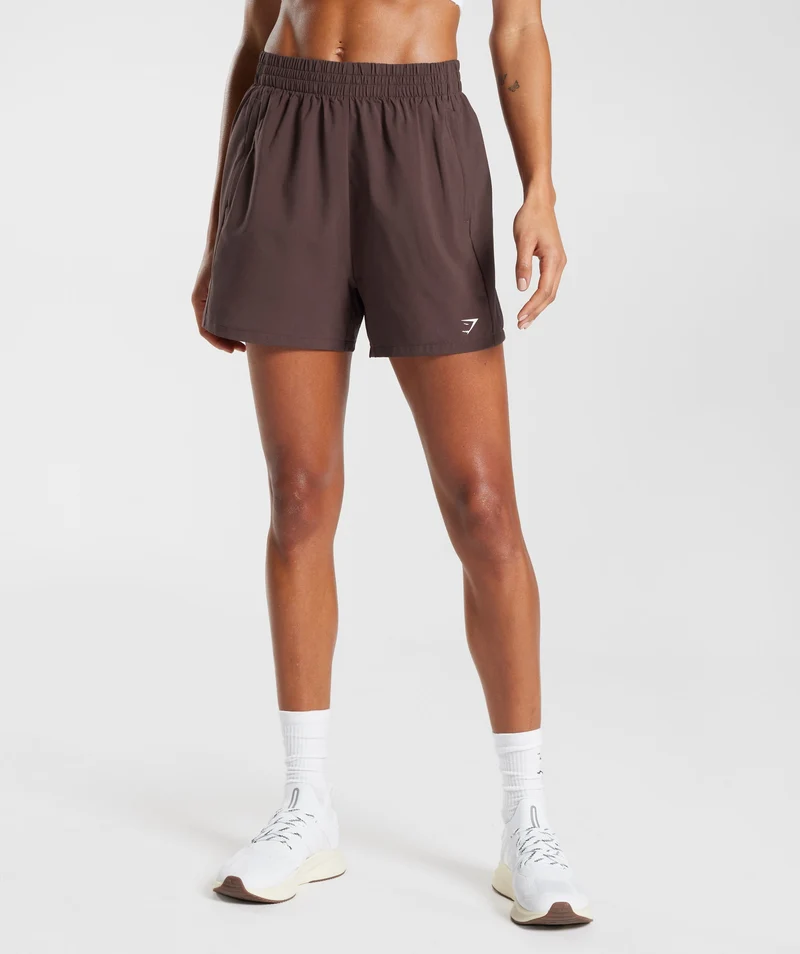 Gymshark WOVEN POCKET SHORTS - Brown
