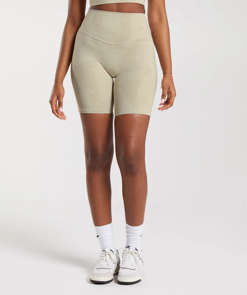 Gymshark Elevate Cycling Shorts - Sandy Brown