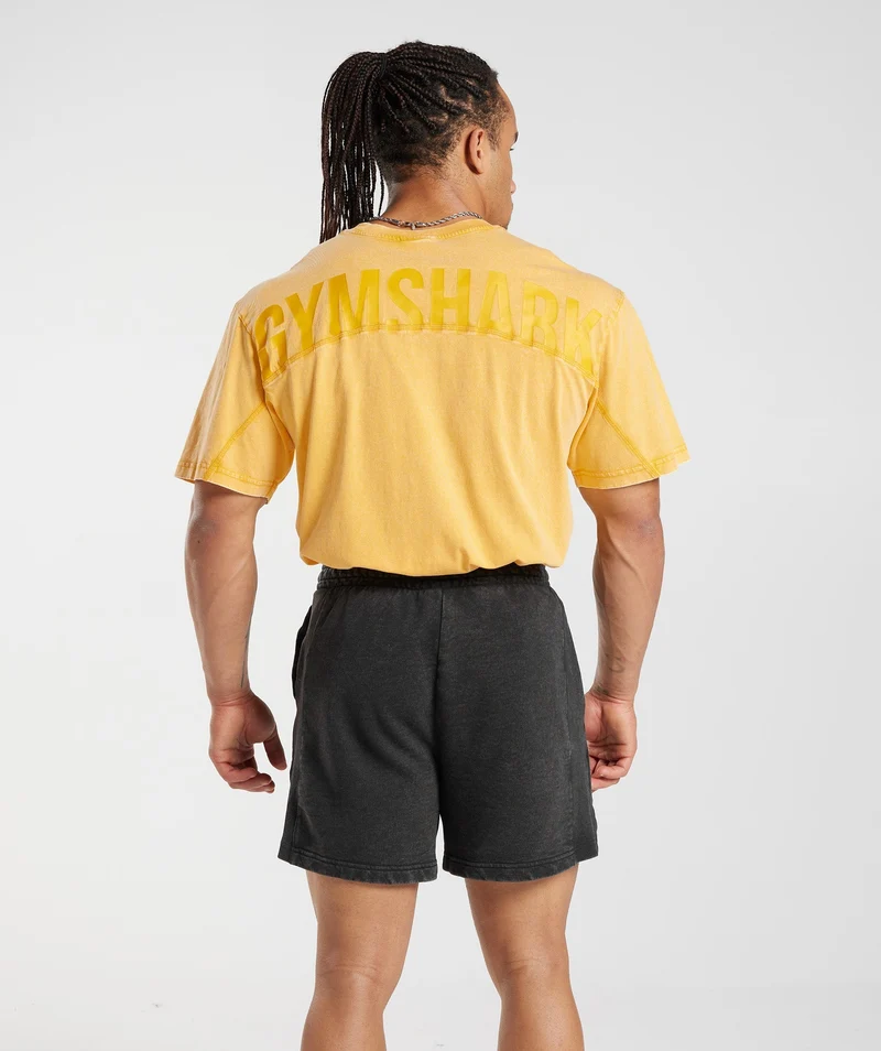 Gymshark Power Washed T-Shirt - Black