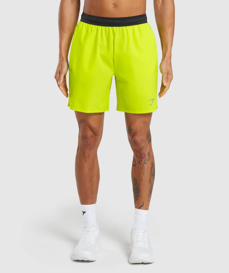 Gymshark Speed 7" Short - Fluo Speed Green