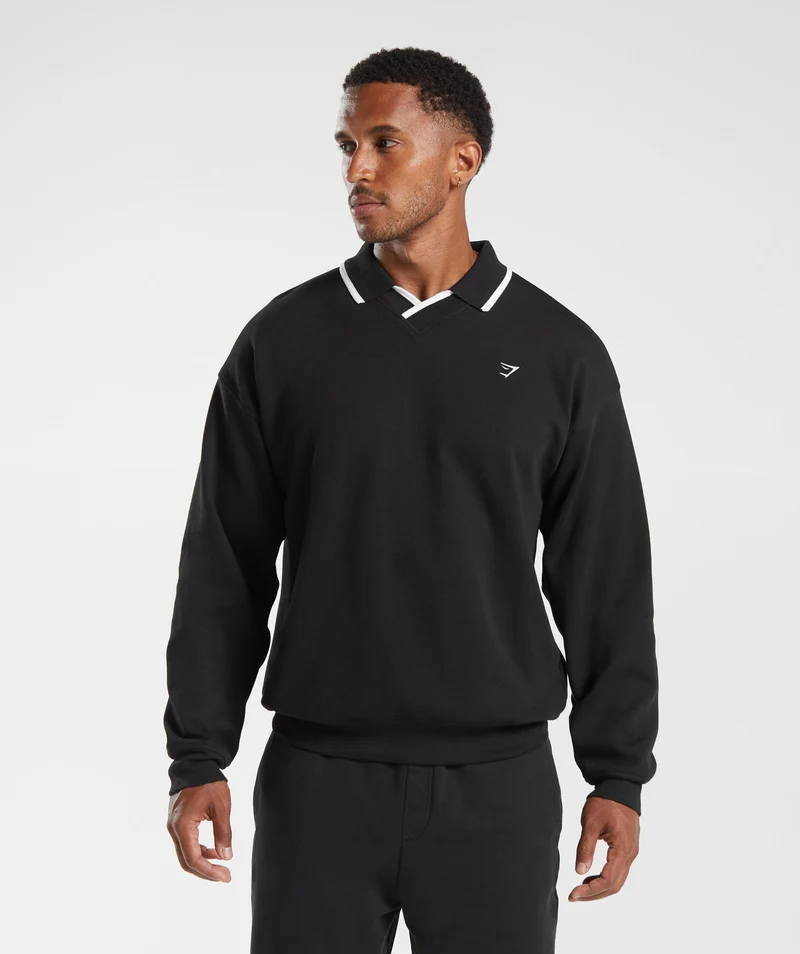 Gymshark Rest Day Street Polo - Black