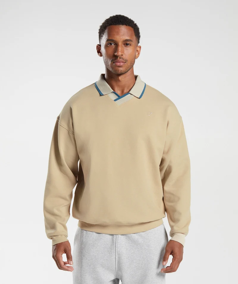 Gymshark Rest Day Street Polo - Brown