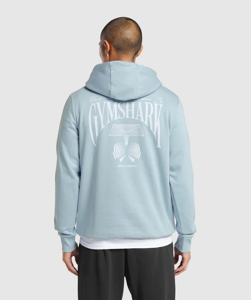 Gymshark Hybrid Wellness Hoodie - Blue