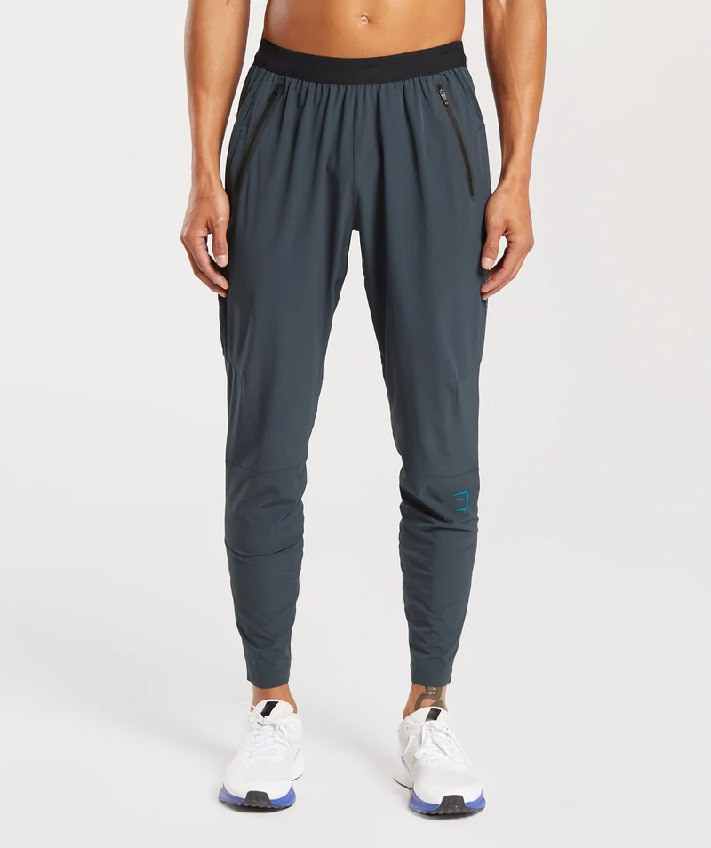 Gymshark Hybrid Woven Joggers - Darkest Teal