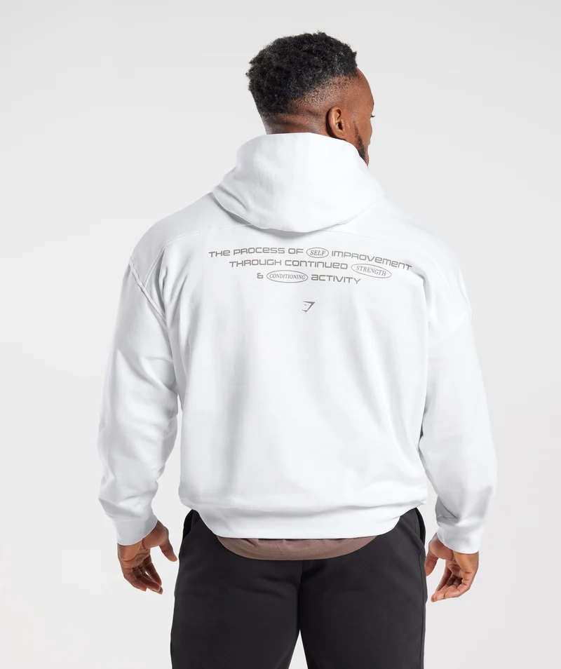 Gymshark Intergalactic Lifting Hoodie - White