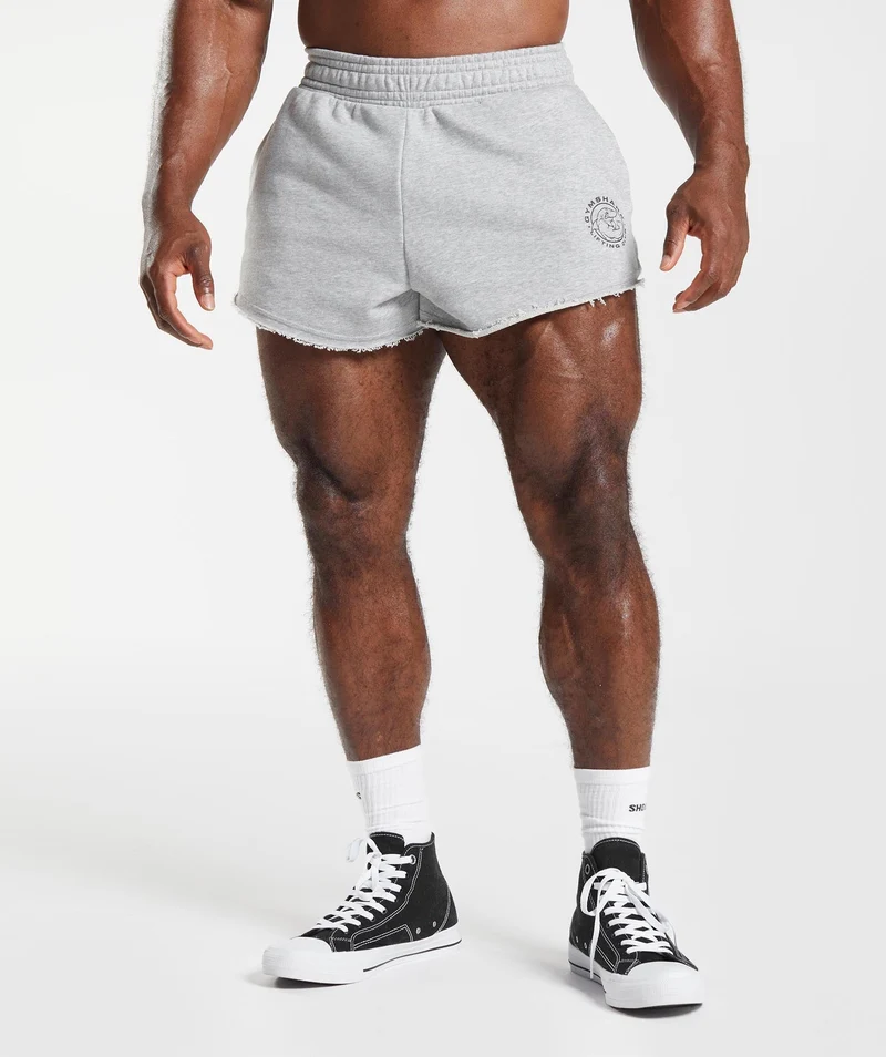 Gymshark Legacy Short - Light Grey Marl