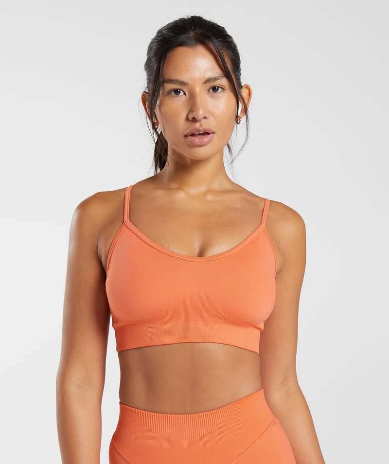 Gymshark Sweat Seamless Sports Bra - Orange
